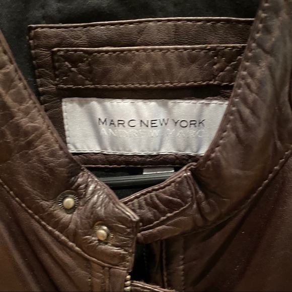 Andrew Marc by Marc New York Leather Jacket Size L - Picture 3 of 9